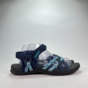 DUINN Dark Blue Mint Outdoor Comfort Hiking Sandals Women's Size US 10.5 EU 41